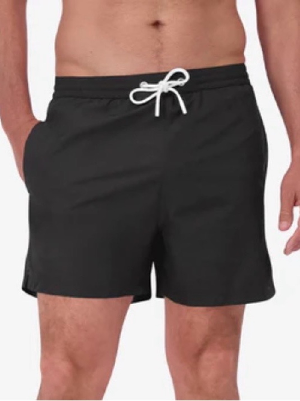 Black Swim Trunks With Pockets Size L